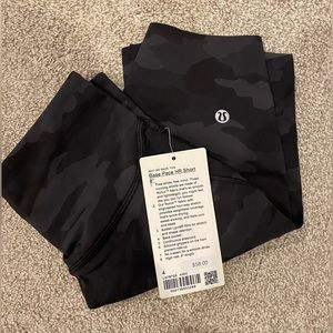 Lululemon base pace biker shorts camo